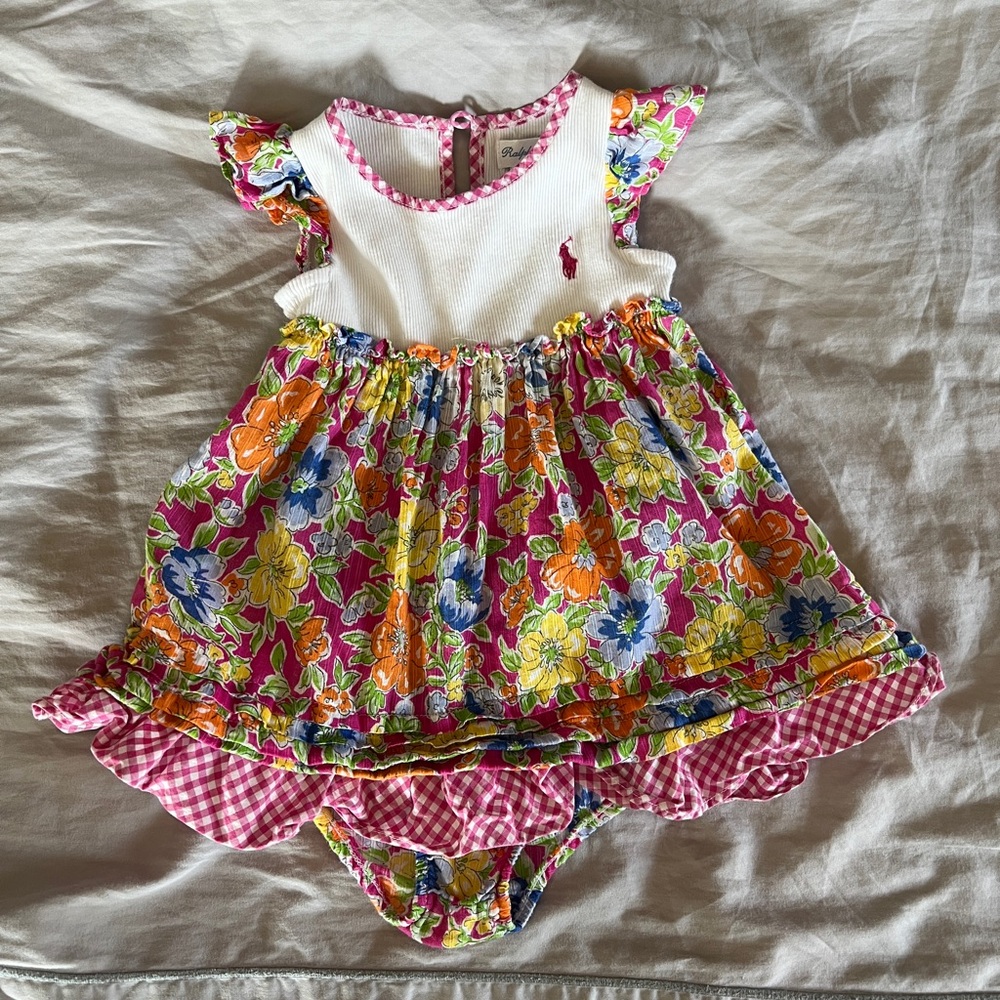 Ralph Lauren Baby Cotton floral print dress